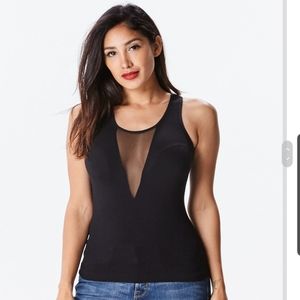In2you sexy "Date night" v-neck with see throug